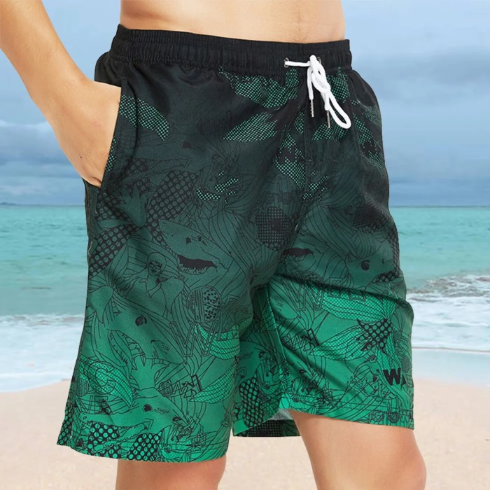 Mens fashion swim trunks