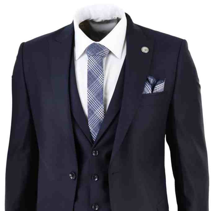 Blue suit men fashion